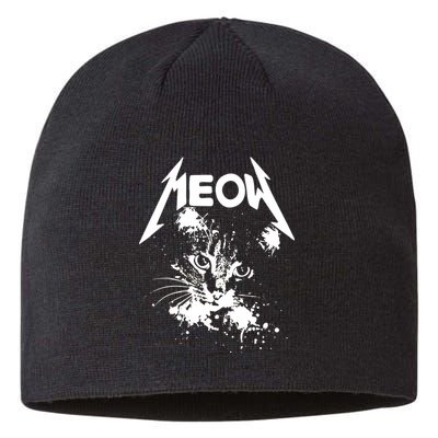 Lightning Cat Meow Logo Sustainable Beanie