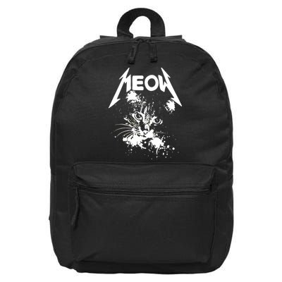 Lightning Cat Meow Logo 16 in Basic Backpack