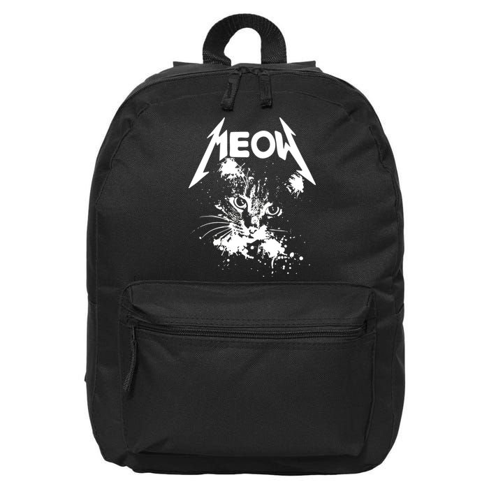 Lightning Cat Meow Logo 16 in Basic Backpack