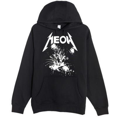 Lightning Cat Meow Logo Premium Pullover Hoodie
