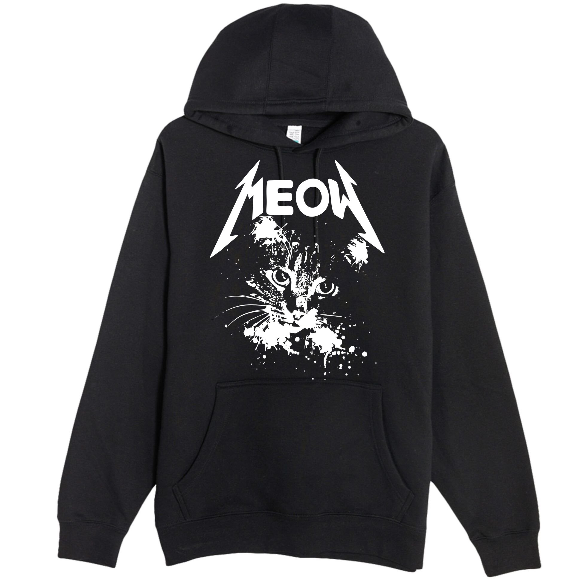 Lightning Cat Meow Logo Premium Pullover Hoodie