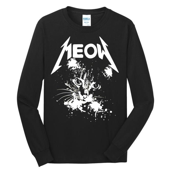 Lightning Cat Meow Logo Tall Long Sleeve T-Shirt