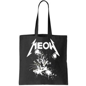 Lightning Cat Meow Logo Tote Bag