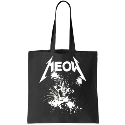 Lightning Cat Meow Logo Tote Bag