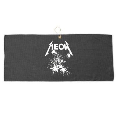 Lightning Cat Meow Logo Large Microfiber Waffle Golf Towel