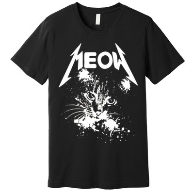 Lightning Cat Meow Logo Premium T-Shirt