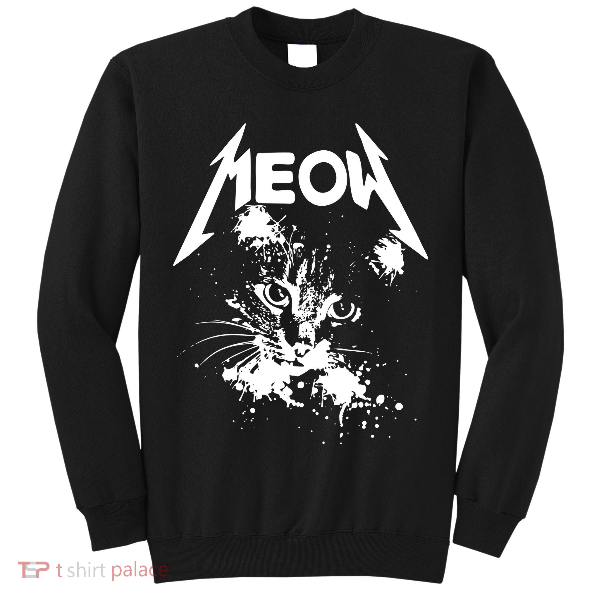 Lightning Cat Meow Logo Tall Sweatshirt
