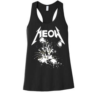 Lightning Cat Meow Logo Women's Racerback Tank