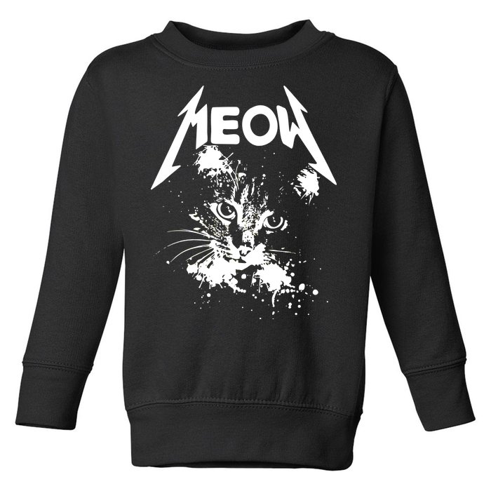 Lightning Cat Meow Logo Toddler Sweatshirt