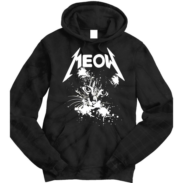 Lightning Cat Meow Logo Tie Dye Hoodie