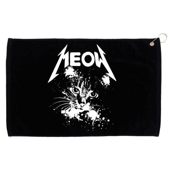 Lightning Cat Meow Logo Grommeted Golf Towel