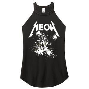 Lightning Cat Meow Logo Women's Perfect Tri Rocker Tank