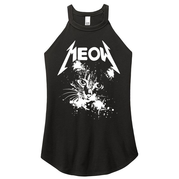 Lightning Cat Meow Logo Women's Perfect Tri Rocker Tank