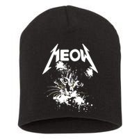 Lightning Cat Meow Logo Short Acrylic Beanie