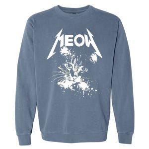 Lightning Cat Meow Logo Garment-Dyed Sweatshirt