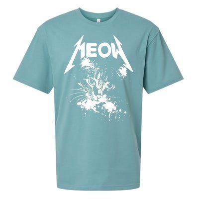 Lightning Cat Meow Logo Sueded Cloud Jersey T-Shirt