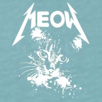 Lightning Cat Meow Logo Sueded Cloud Jersey T-Shirt