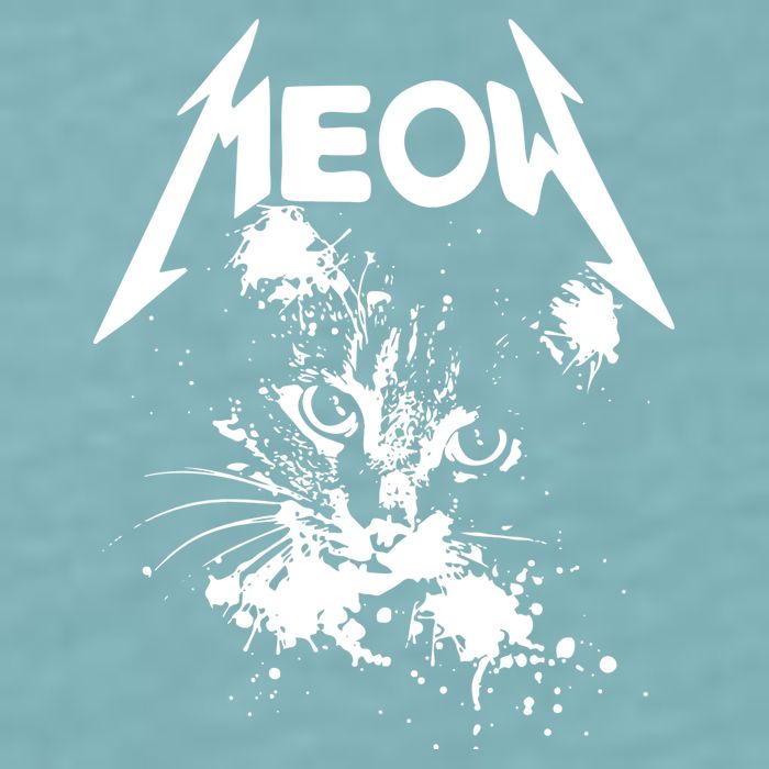 Lightning Cat Meow Logo Sueded Cloud Jersey T-Shirt