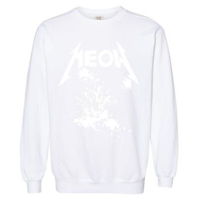 Lightning Cat Meow Logo Garment-Dyed Sweatshirt