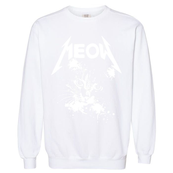 Lightning Cat Meow Logo Garment-Dyed Sweatshirt