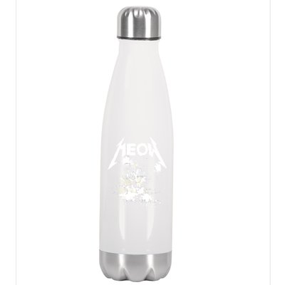 Lightning Cat Meow Logo Stainless Steel Insulated Water Bottle