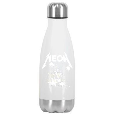 Lightning Cat Meow Logo Stainless Steel Insulated Water Bottle