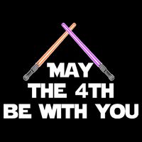 Lightsaber May The 4th Be With You Funny Flexfit Unipanel Trucker Cap