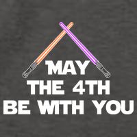 Lightsaber May The 4th Be With You Funny Vector Backpack