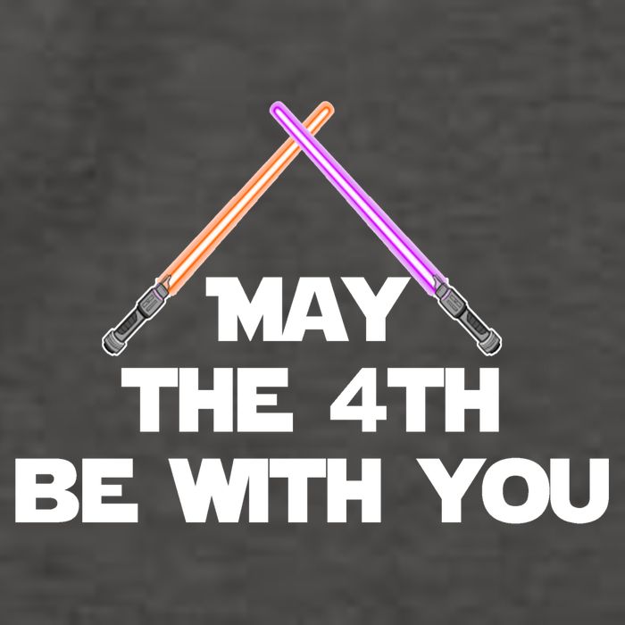 Lightsaber May The 4th Be With You Funny Vector Backpack
