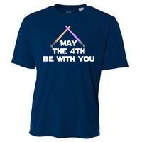 Lightsaber May The 4th Be With You Funny Cooling Performance Crew T-Shirt