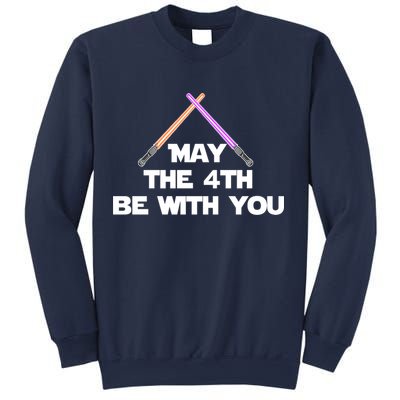Lightsaber May The 4th Be With You Funny Sweatshirt
