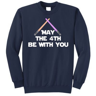 Lightsaber May The 4th Be With You Funny Sweatshirt