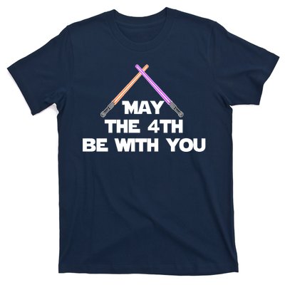 Lightsaber May The 4th Be With You Funny T-Shirt