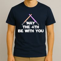 Lightsaber May The 4th Be With You Funny T-Shirt