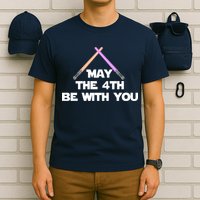 Lightsaber May The 4th Be With You Funny T-Shirt