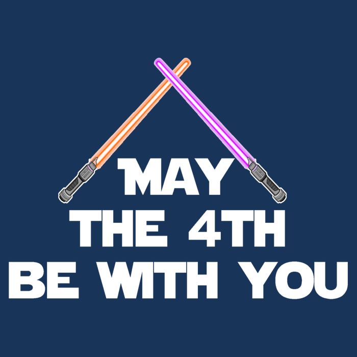 Lightsaber May The 4th Be With You Funny T-Shirt