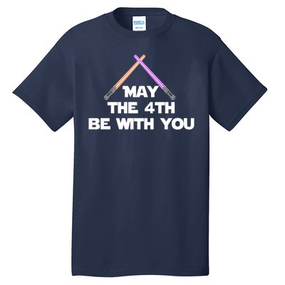 Lightsaber May The 4th Be With You Funny Tall T-Shirt