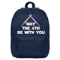Lightsaber May The 4th Be With You Funny 16 in Basic Backpack
