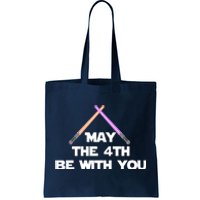 Lightsaber May The 4th Be With You Funny Tote Bag