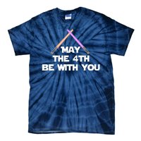 Lightsaber May The 4th Be With You Funny Tie-Dye T-Shirt