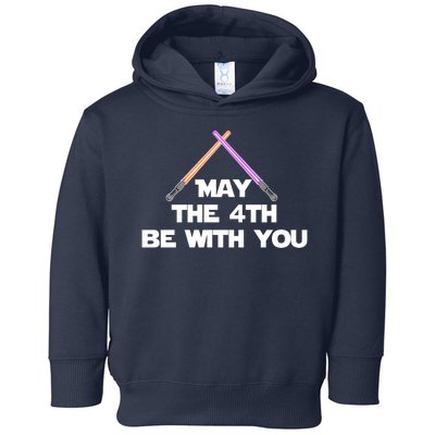 Lightsaber May The 4th Be With You Funny Toddler Hoodie