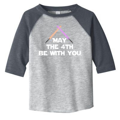 Lightsaber May The 4th Be With You Funny Toddler Fine Jersey T-Shirt