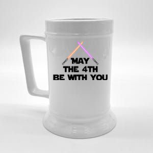 Lightsaber May The 4th Be With You Funny Beer Stein