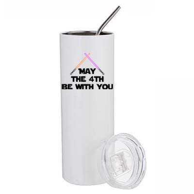 Lightsaber May The 4th Be With You Funny Stainless Steel Tumbler