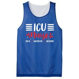 Love Inspire Heal Icu Nurse Nursing Healthcare Gift Mesh Reversible Basketball Jersey Tank