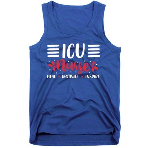 Love Inspire Heal Icu Nurse Nursing Healthcare Gift Tank Top