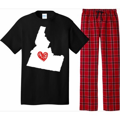 Love Idaho Heart Design Gift Pajama Set