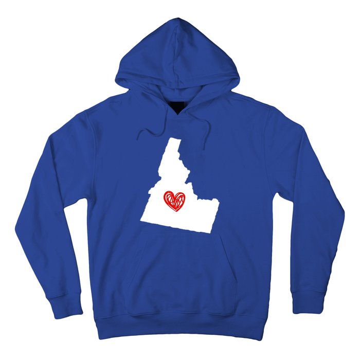 Love Idaho Heart Design Gift Hoodie