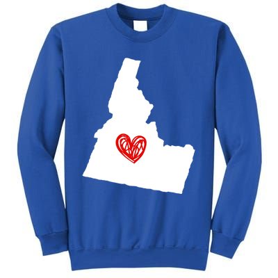 Love Idaho Heart Design Gift Sweatshirt