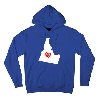 Love Idaho Heart Design Gift Tall Hoodie